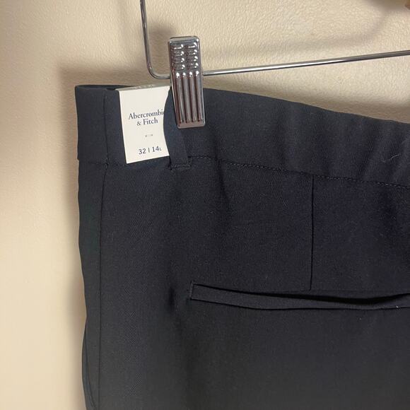 NWT Abercrombie & Fitch Sloane Tailored Black Pants Size 14 Long - Picture 5 of 10